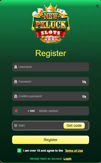 new pkluck bet app